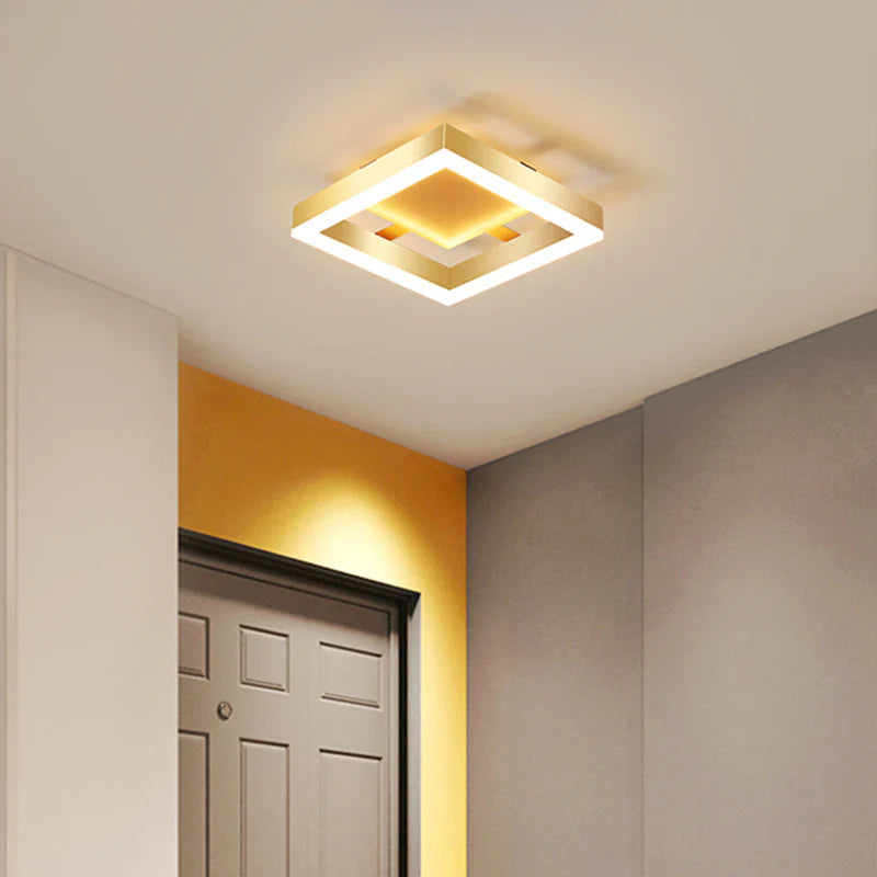 Elegant Gold Flush Mount Ceiling Light | Energy-Efficient LED 1