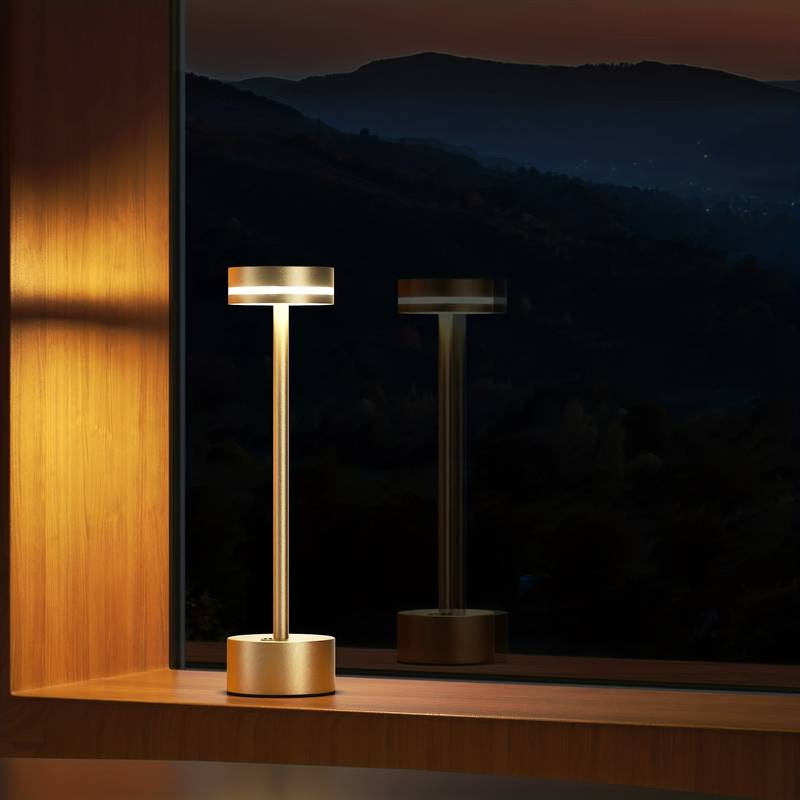 Elegant Gold Table Lamp | Cordless & Touch Control Dimming 0
