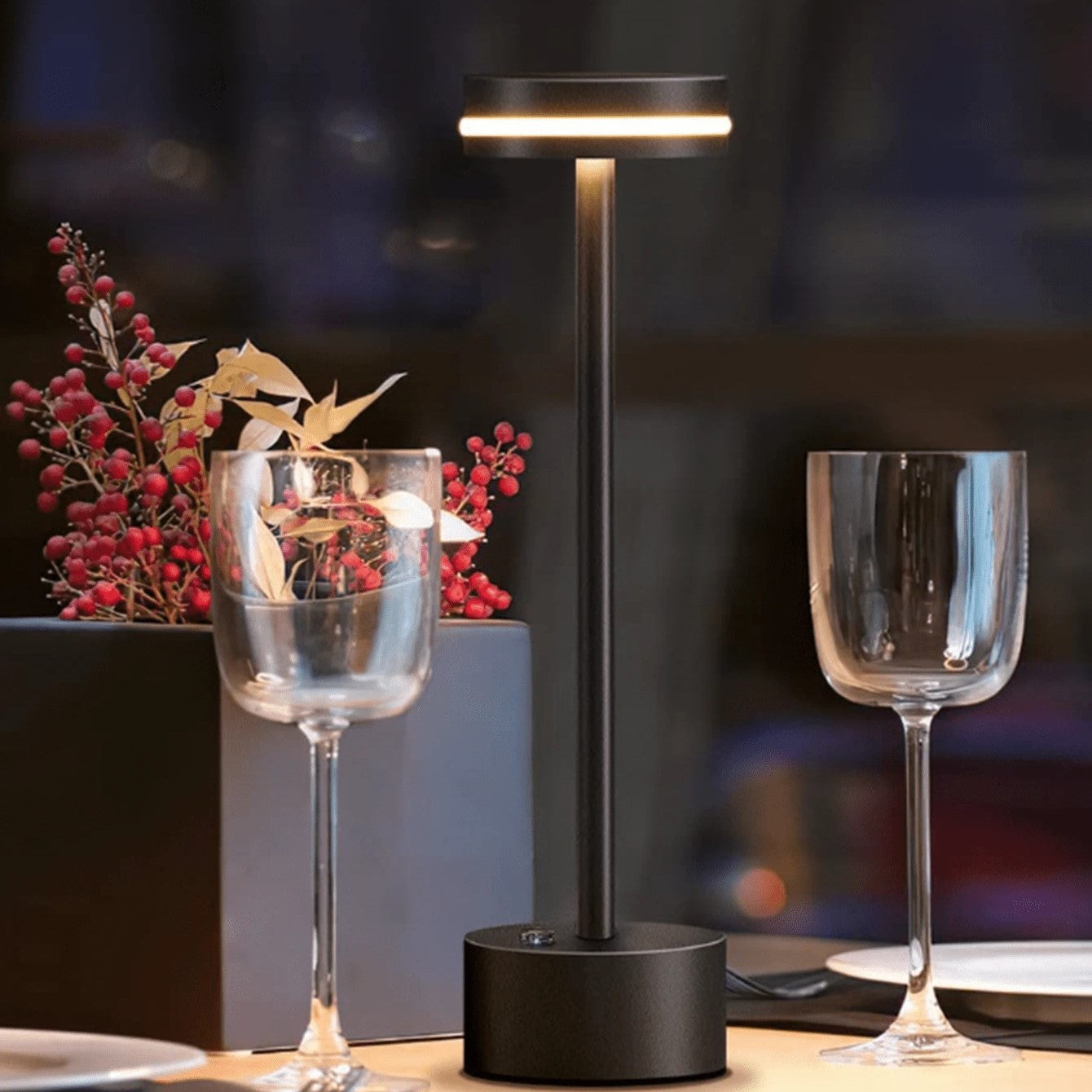 Elegant Gold Table Lamp | Cordless & Touch Control Dimming 4