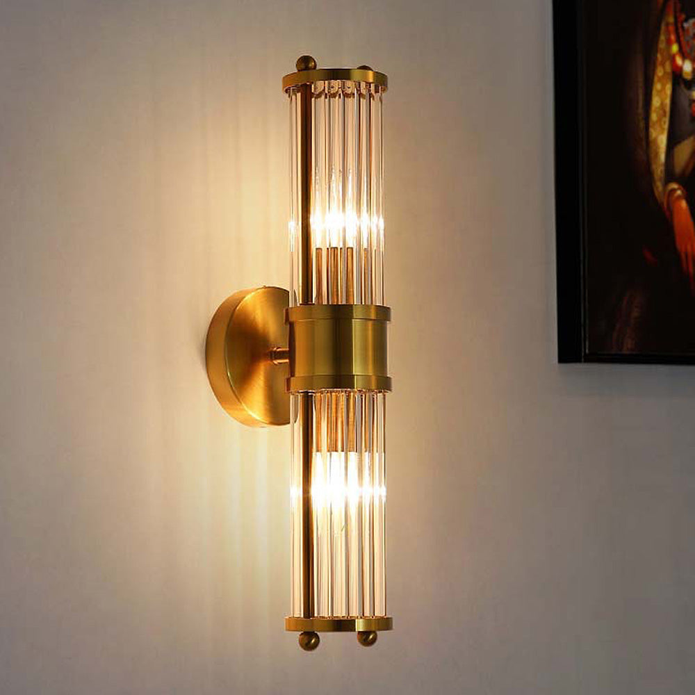 Elegant Gold Wall Light | LED Indoor Fixture 1