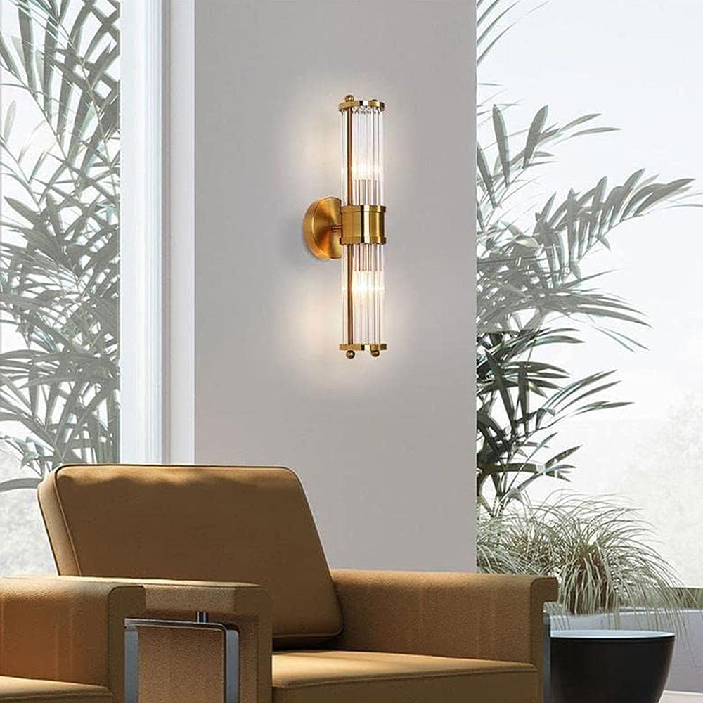 Elegant Gold Wall Light | LED Indoor Fixture 4