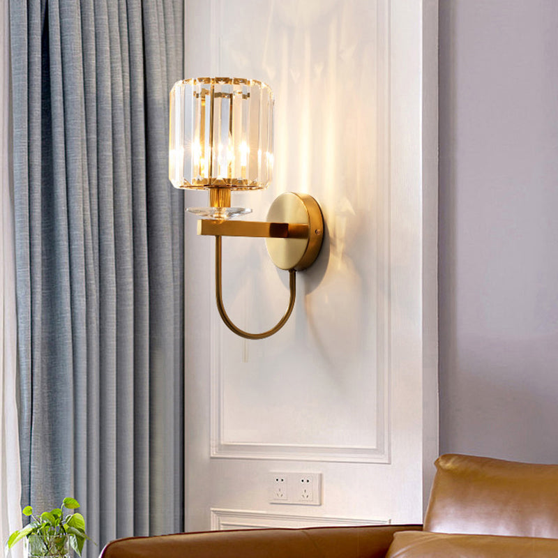 Elegant Gold Wall Light | Modern Crystal Sconce & Wall Lamp 0