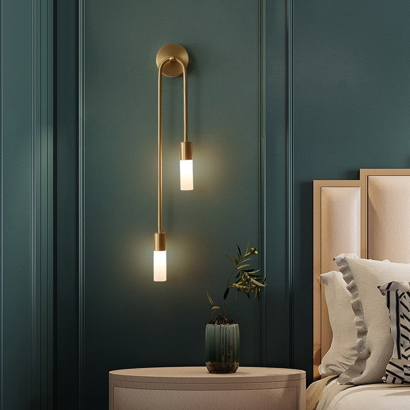 Elegant Gold Wall Light | Modern LED Bedside Lamp 1