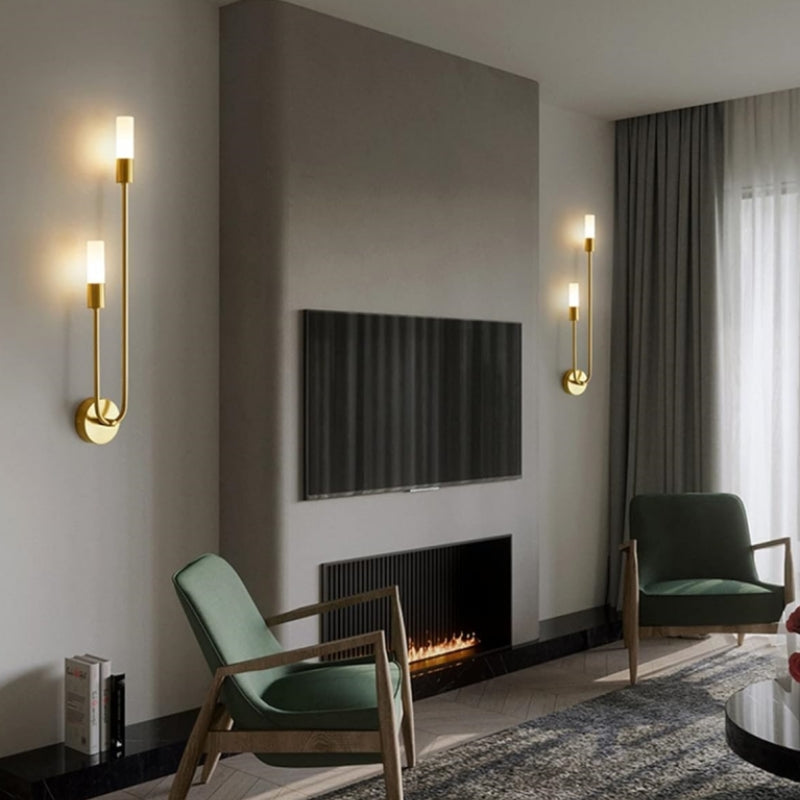 Elegant Gold Wall Light | Modern LED Bedside Lamp 8