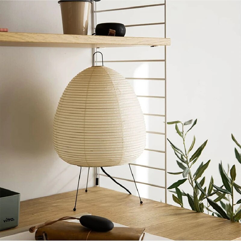 Elegant Japanese Paper Table Lamp | Modern LED Design 3