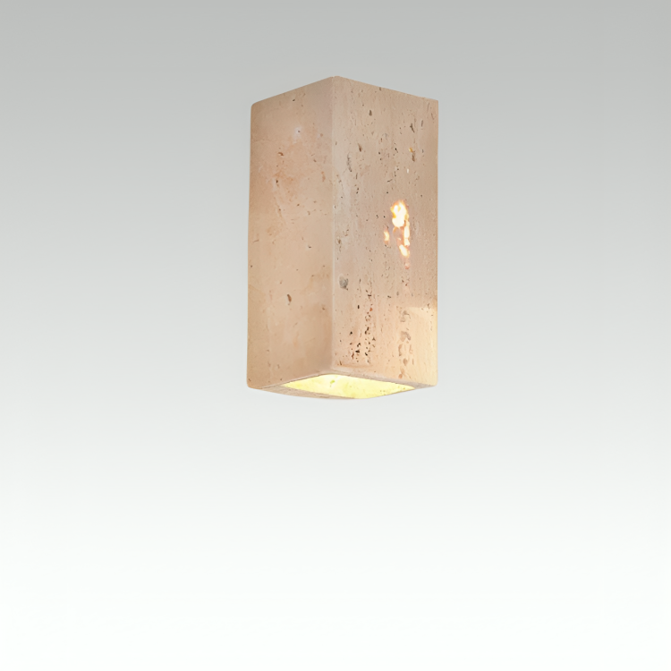 Elegant LED Wall Light | Natural Stone Design 0