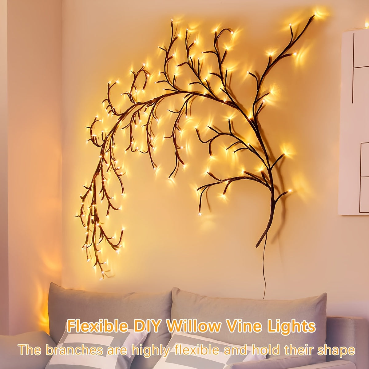 Elegant LED Wall Lights | Willow Branch Design 2