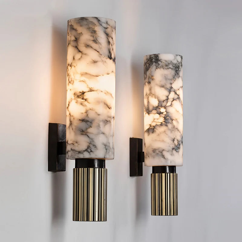 Elegant Marble Wall Light | Modern Wall Sconces & Soft Warm Lighting 0