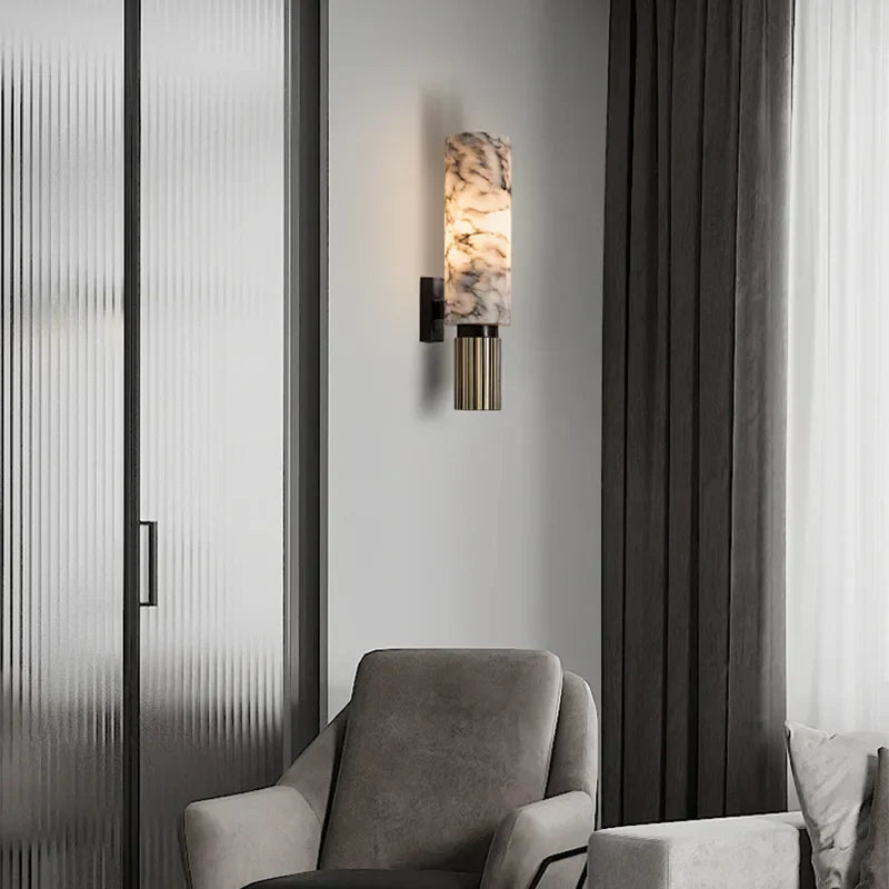 Elegant Marble Wall Light | Modern Wall Sconces & Soft Warm Lighting 4