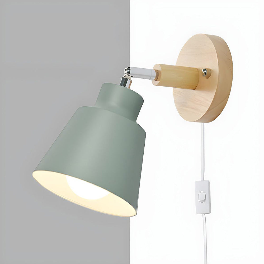 Elegant Minimalist Wall Light | Wooden Accent 0
