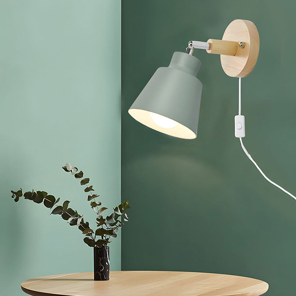 Elegant Minimalist Wall Light | Wooden Accent 1
