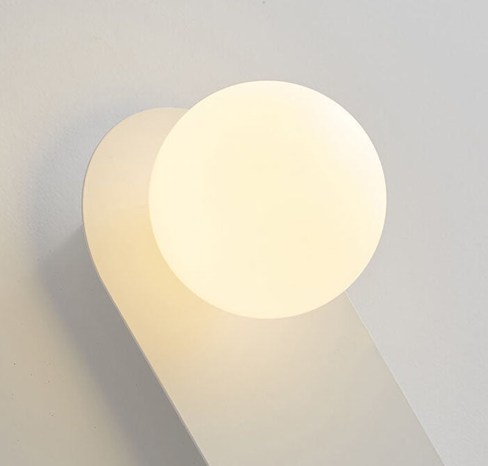 Elegant Modern Wall Light | Glass Globe & Metal Design 6