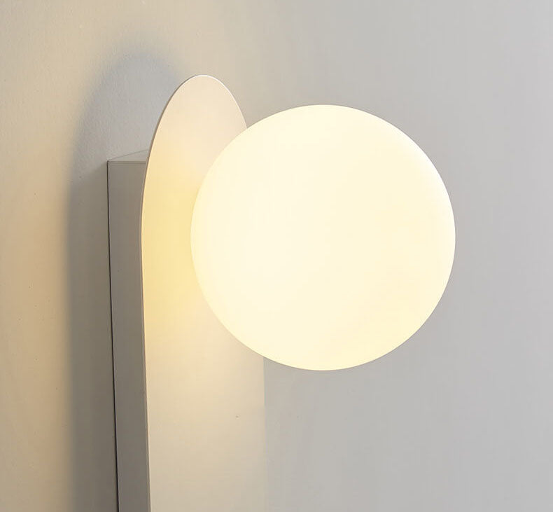 Elegant Modern Wall Light | Glass Globe & Metal Design 8