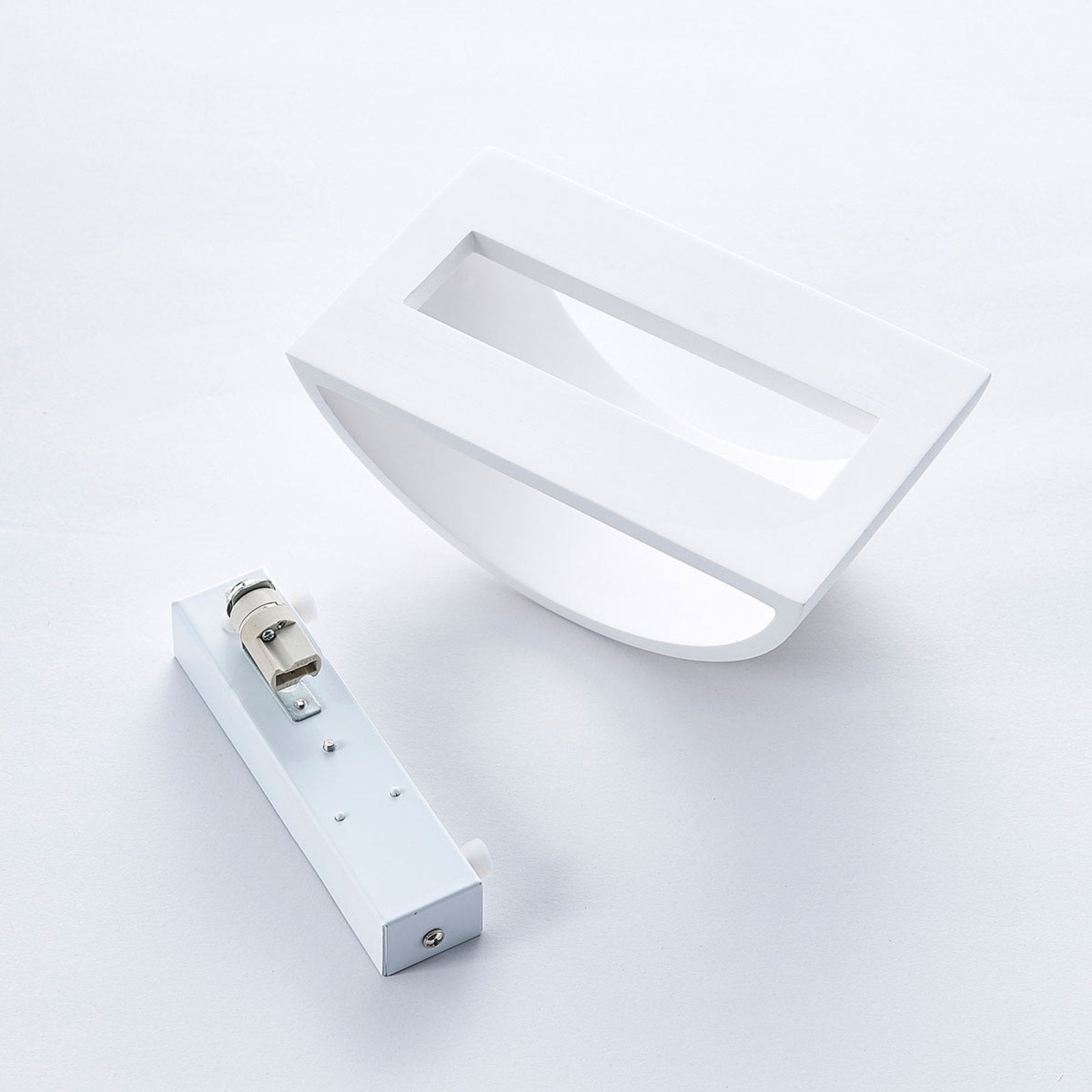 Elegant Modern Wall Light | Paintable Plaster Uplight 6