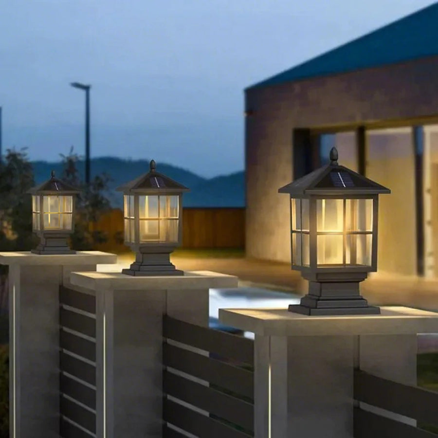 Elegant Solar Garden Light | Weatherproof & Dual Power 4