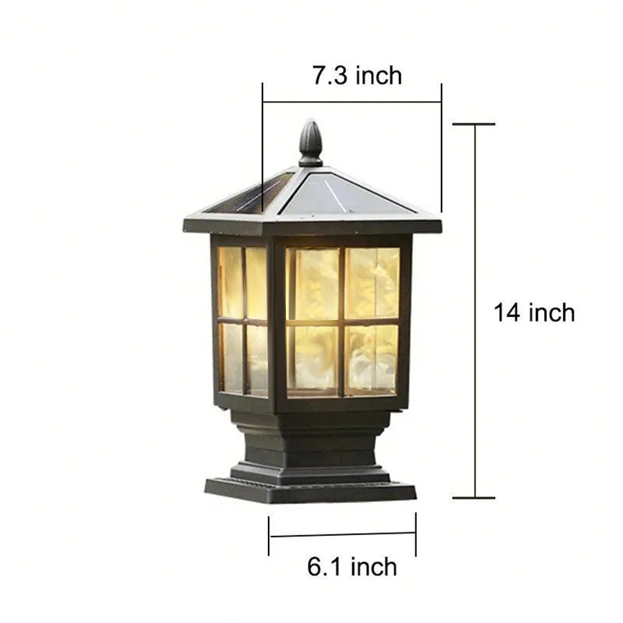 Elegant Solar Garden Light | Weatherproof & Dual Power 6