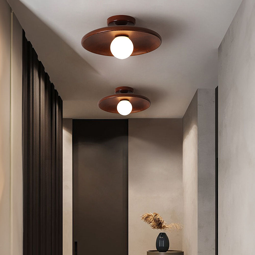 Elegant Wood Ceiling Light | Minimalist Design 0