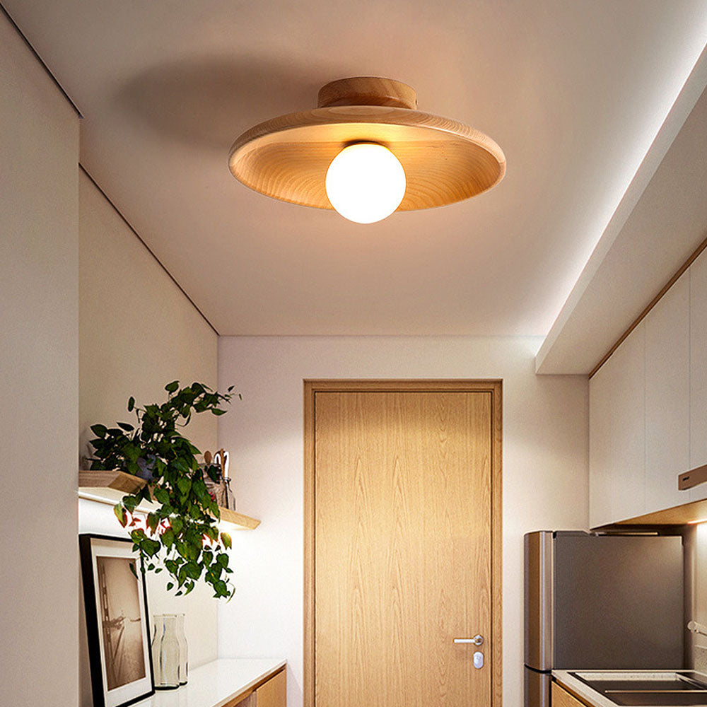 Elegant Wood Ceiling Light | Minimalist Design 5