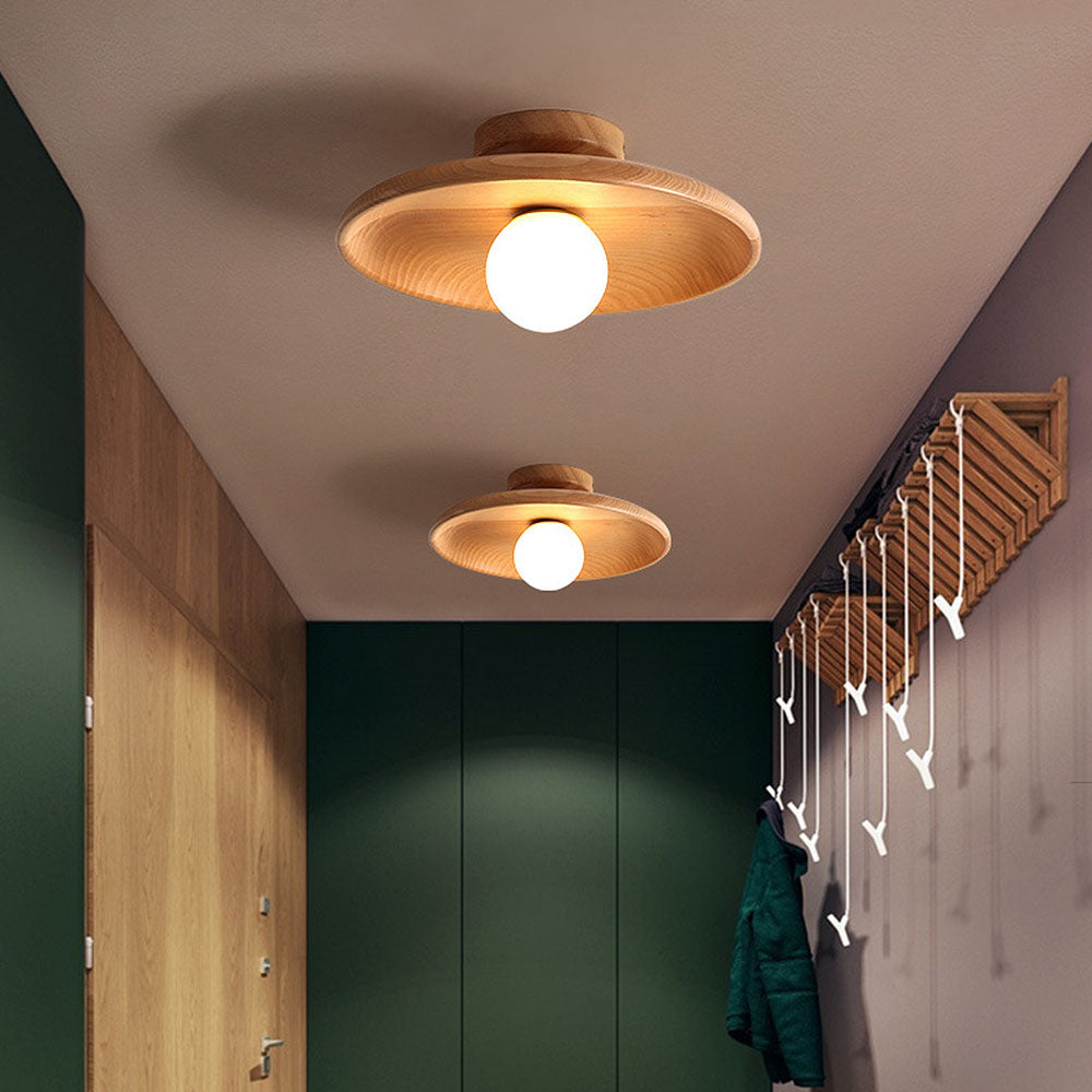 Elegant Wood Ceiling Light | Minimalist Design 7