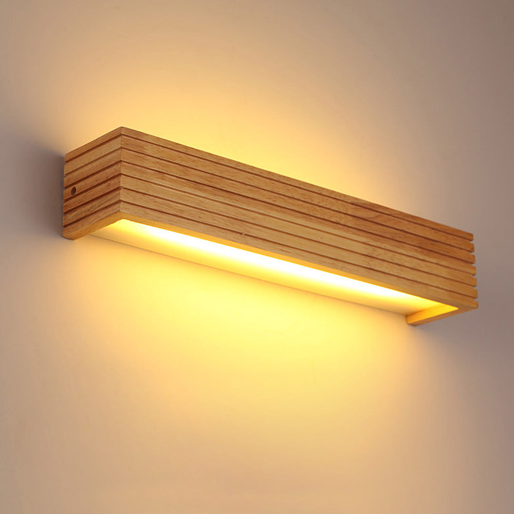 Elegant Wooden LED Wall Light | Energy-Efficient & Minimalist Design 0