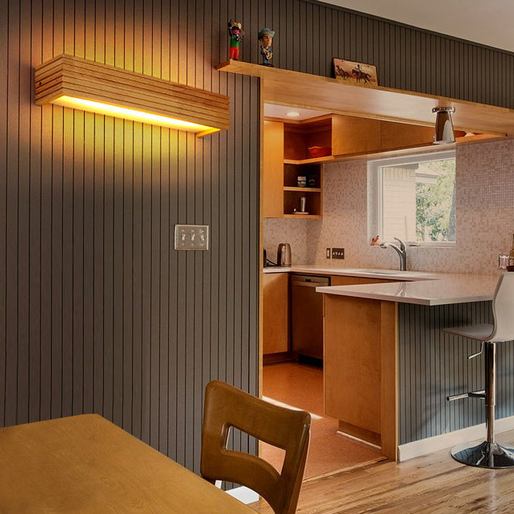 Elegant Wooden LED Wall Light | Energy-Efficient & Minimalist Design 6