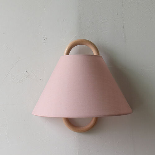 Elegant Wooden Wall Light | Soft Fabric Shade 13