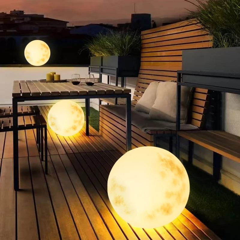 Magical Moon-Shaped Outdoor Lamp | Weatherproof & USB Rechargeable 4