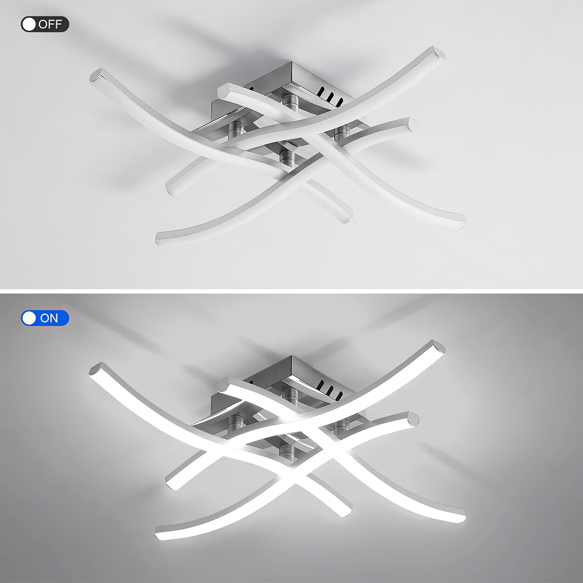 Modern Aluminum LED Ceiling Light | Energy Efficient Flush Mount 3