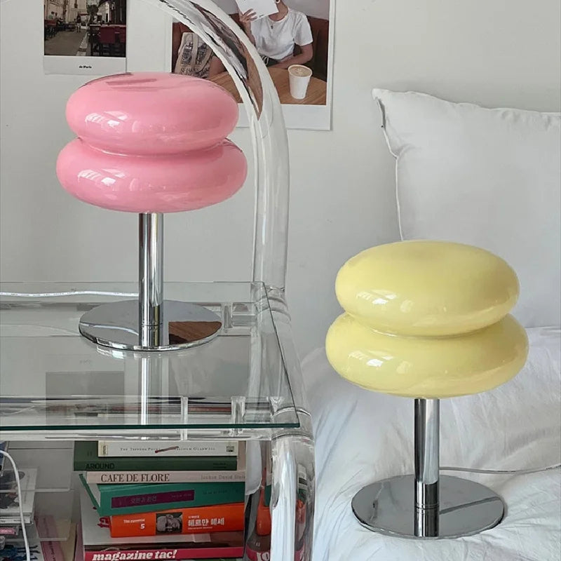 Modern Glass Bedside Lamp | Dimmable & Stylish 5