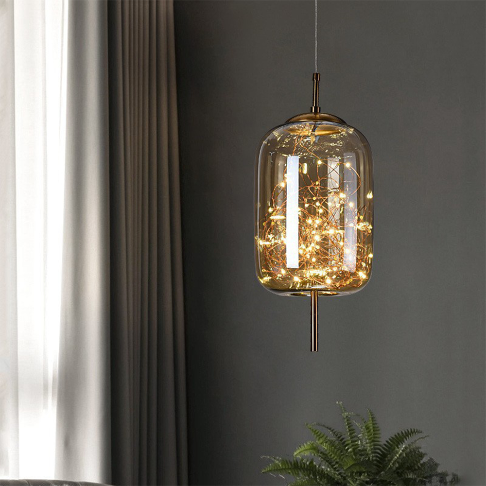 Modern Glass Pendant Light | Kitchen Pendant Lighting & Energy-Efficient LED 0