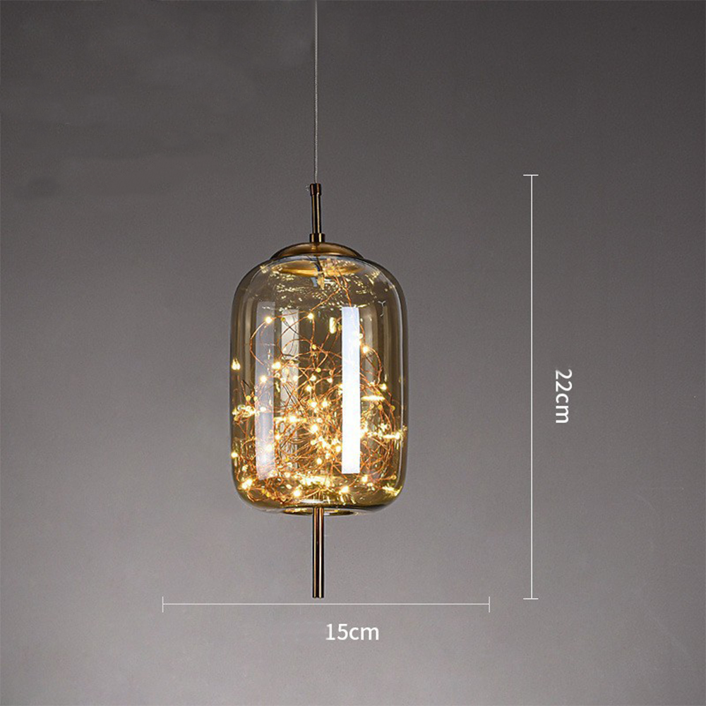 Modern Glass Pendant Light | Kitchen Pendant Lighting & Energy-Efficient LED 4