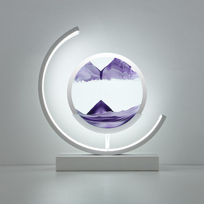 Modern LED Bedside Lamp | Hypnotic Sand Art 9