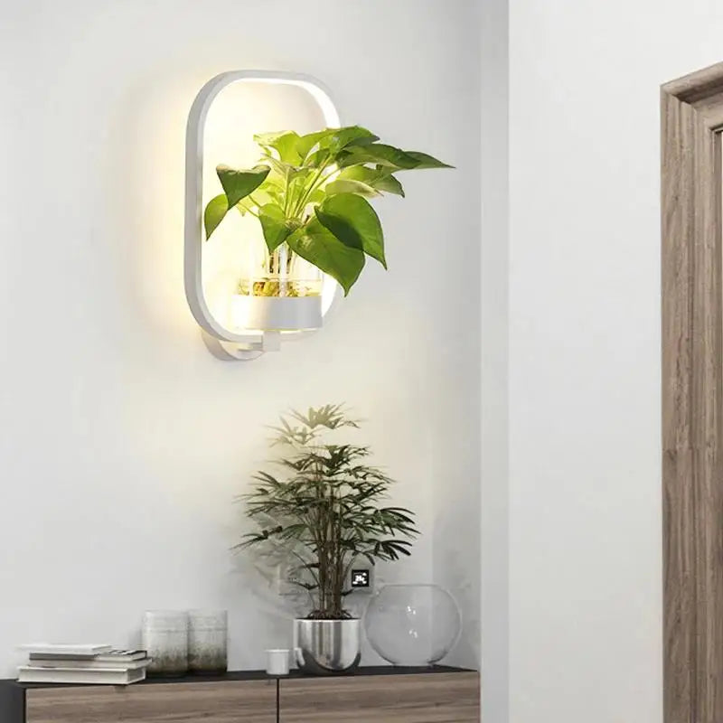 Modern LED Wall Light | Integrated Planter 2