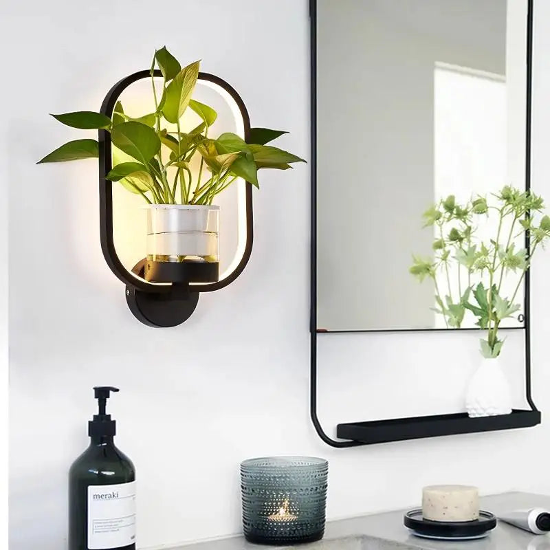 Modern LED Wall Light | Integrated Planter 3