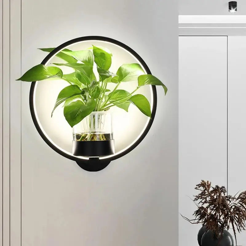 Modern LED Wall Light | Integrated Planter 7