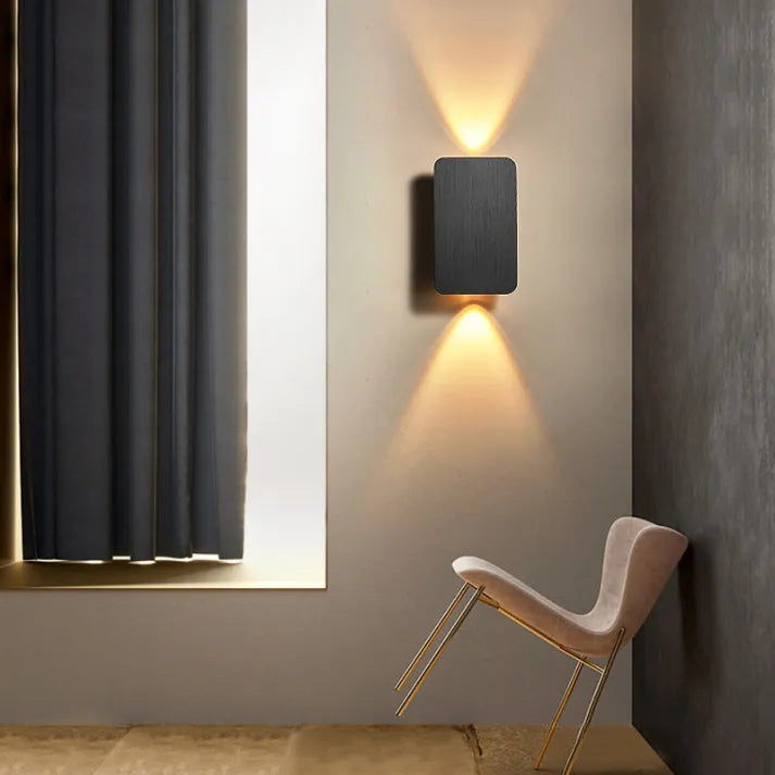 Modern Rectangular Wall Light | LED Indoor Fixture 12
