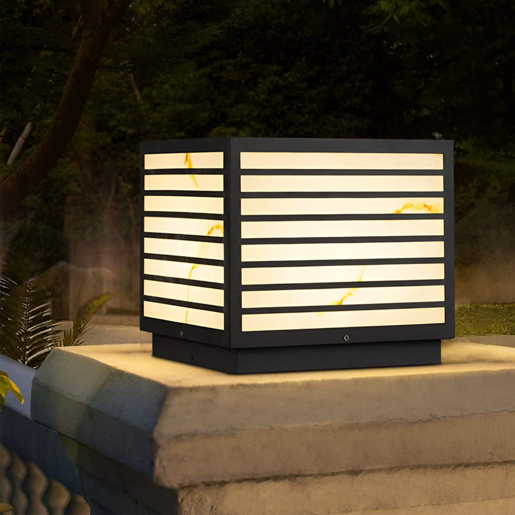 Modern Solar Outdoor Post Light | Waterproof & Dual Power 0