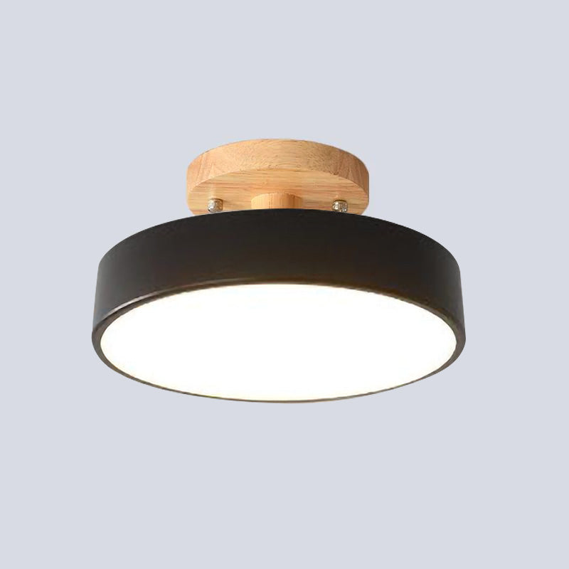 Modern Wooden LED Ceiling Light | Energy Efficient Flush Mount Fixture 4