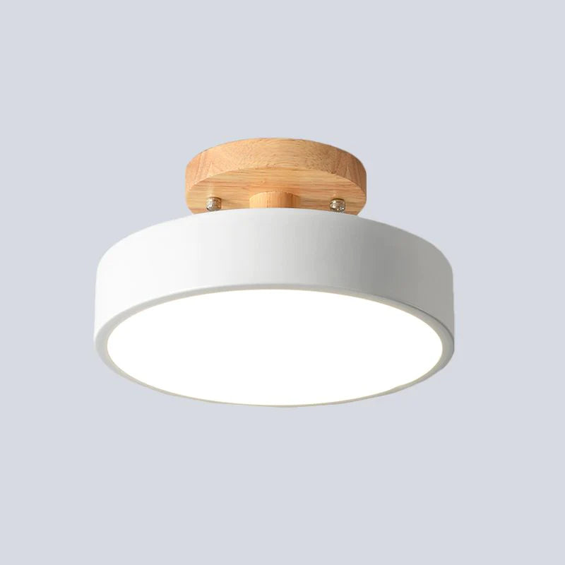 Modern Wooden LED Ceiling Light | Energy Efficient Flush Mount Fixture 5
