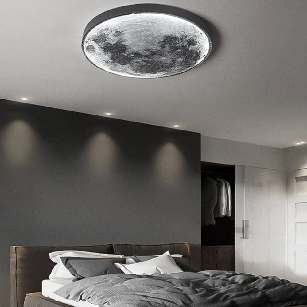 Realistic 3D Moon Wall Light | Energy-Efficient & Dimmable 3