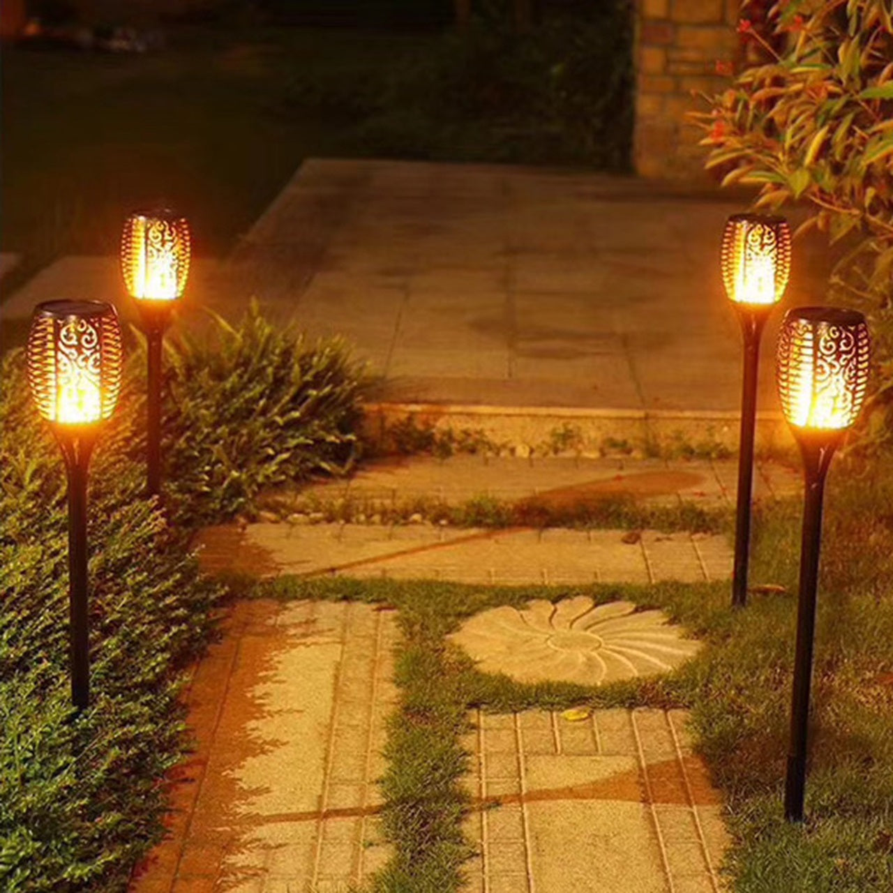 Realistic Flame Effect Solar Torch Light | Weatherproof & Eco-Friendly 2