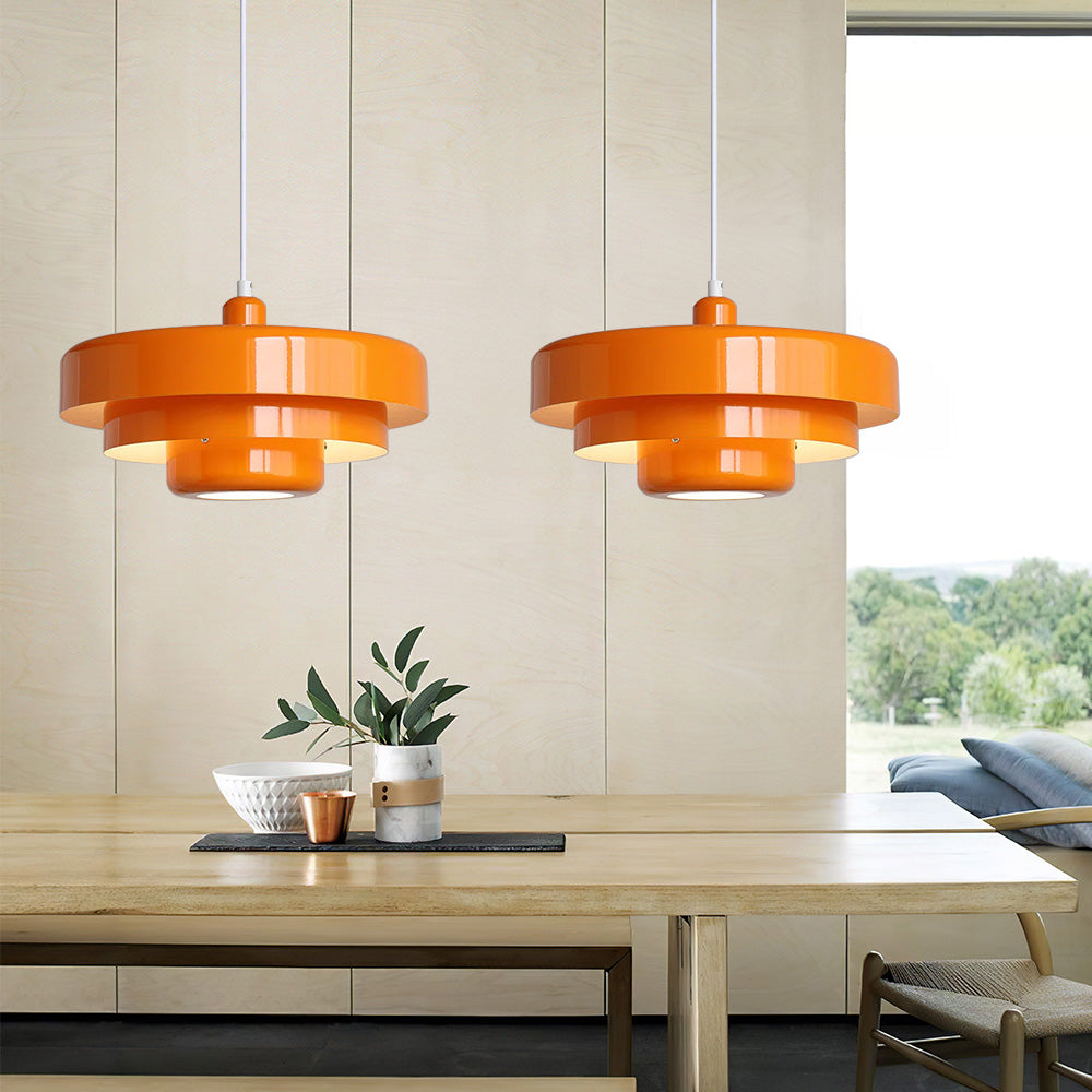 Retro-Inspired Pendant Light | Mid-Century Metal Fixture 4
