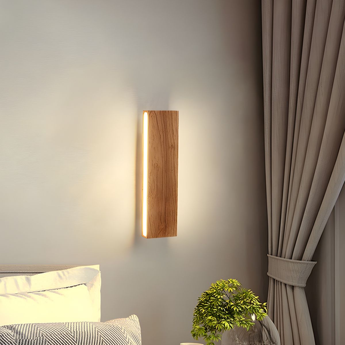 Rotatable Wood LED Wall Light | Modern Design 1