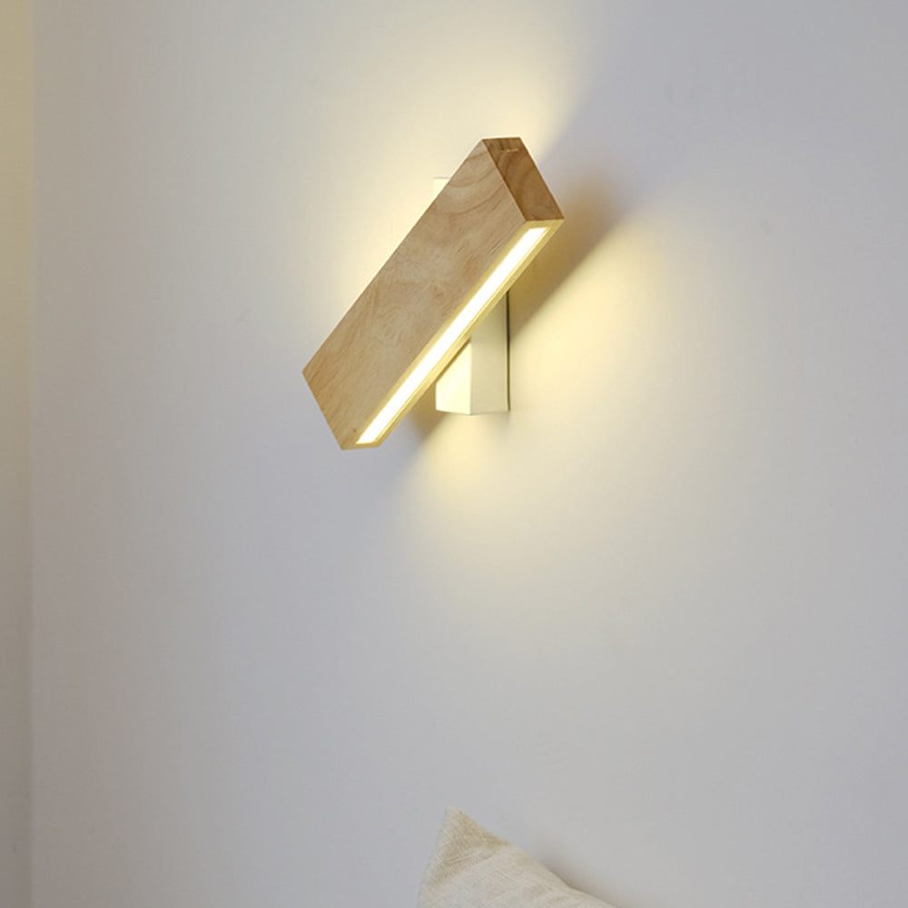 Rotatable Wood LED Wall Light | Modern Design 4