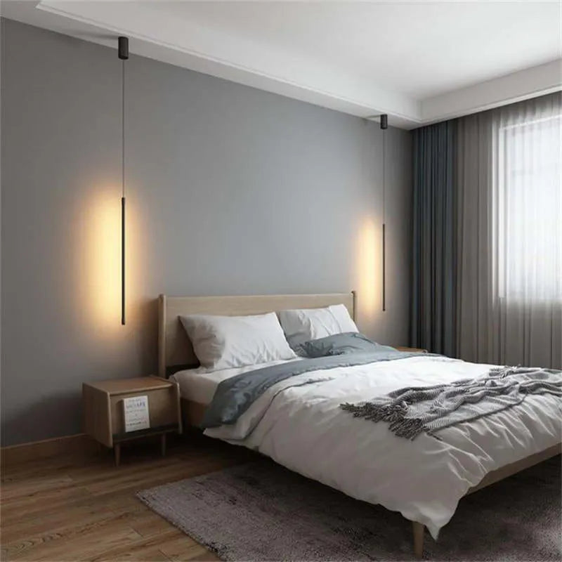 Sleek Adjustable Pendant Light | Modern LED Bedroom Lamp 1