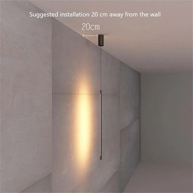 Sleek Adjustable Pendant Light | Modern LED Bedroom Lamp 6