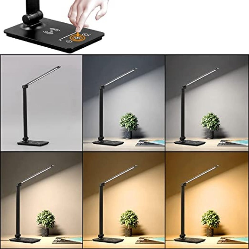 Sleek LED Desk Lamp | Wireless Charging & Adjustable Light 1
