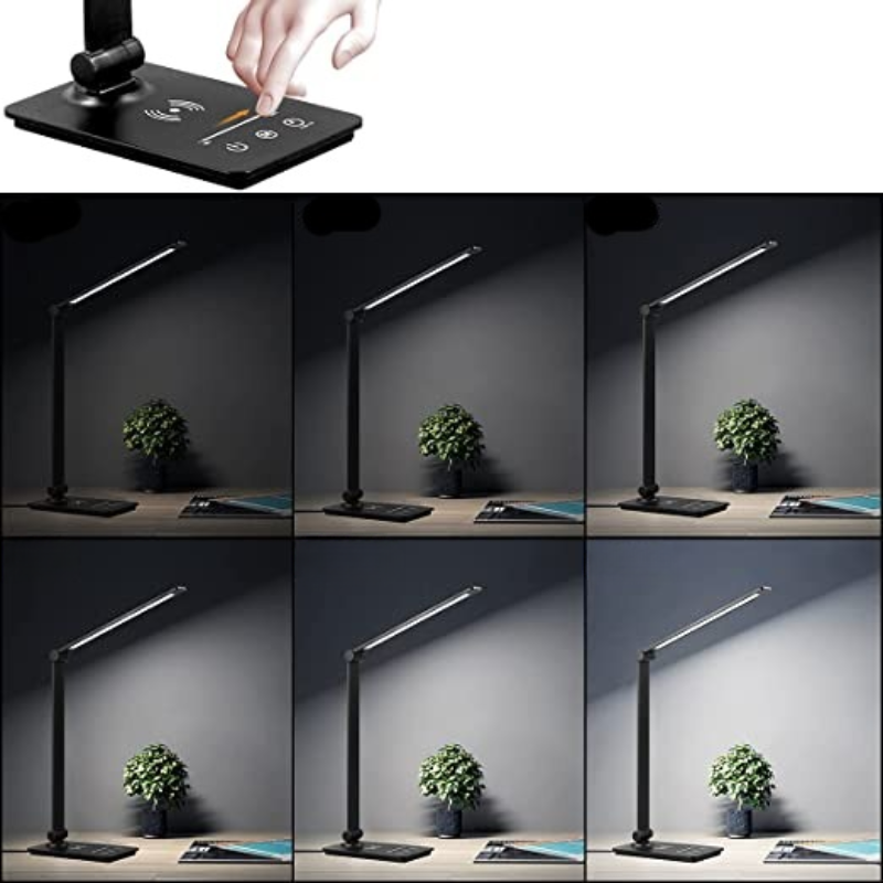 Sleek LED Desk Lamp | Wireless Charging & Adjustable Light 3