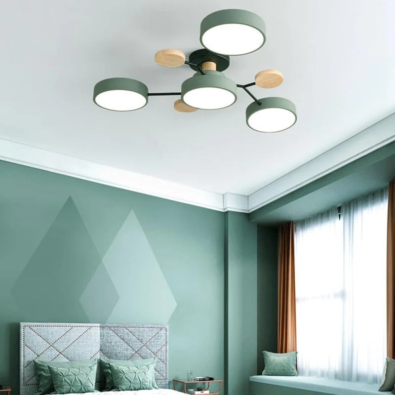 Sleek Modern Ceiling Light | LED Flush Mount Chandelier 0