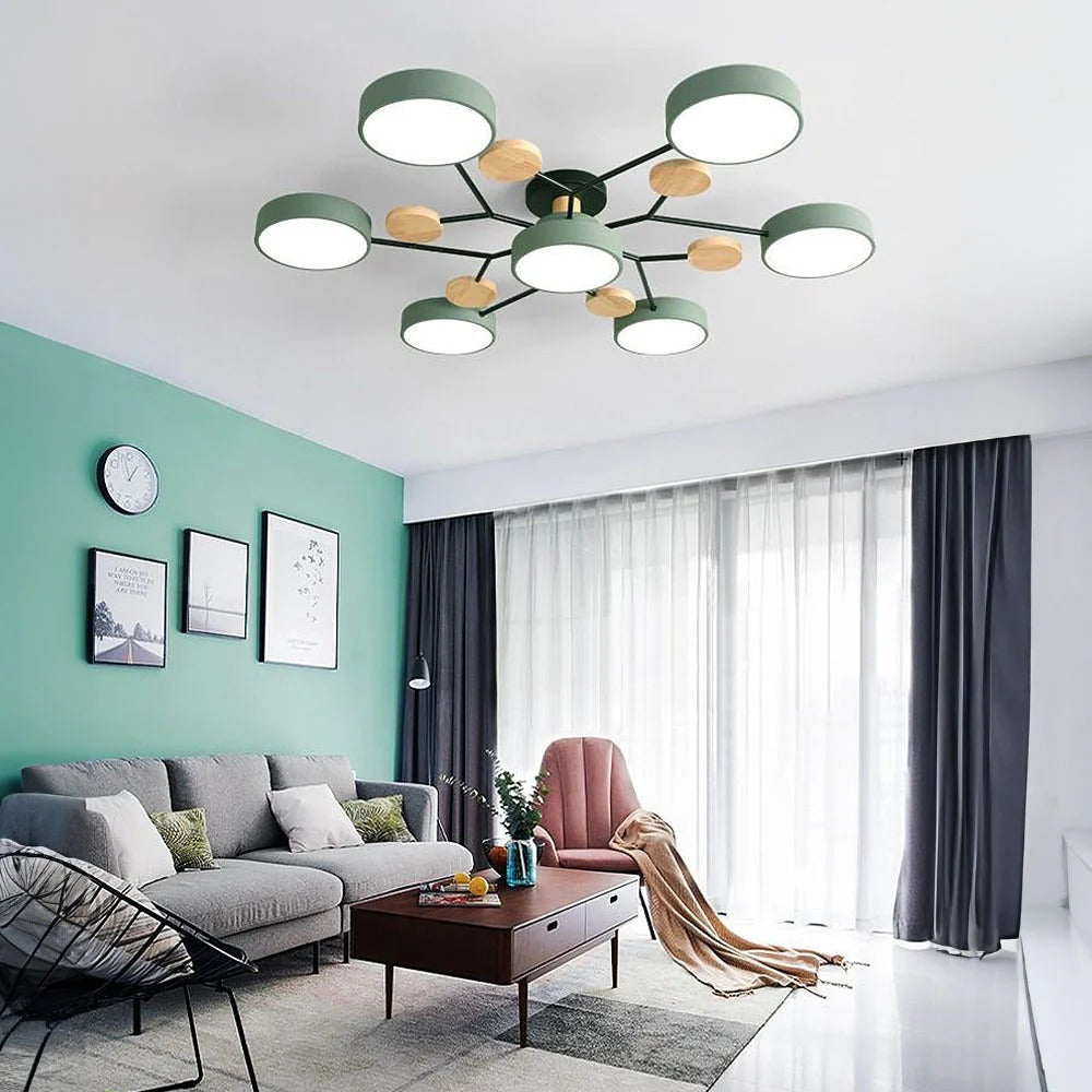 Sleek Modern Ceiling Light | LED Flush Mount Chandelier 1